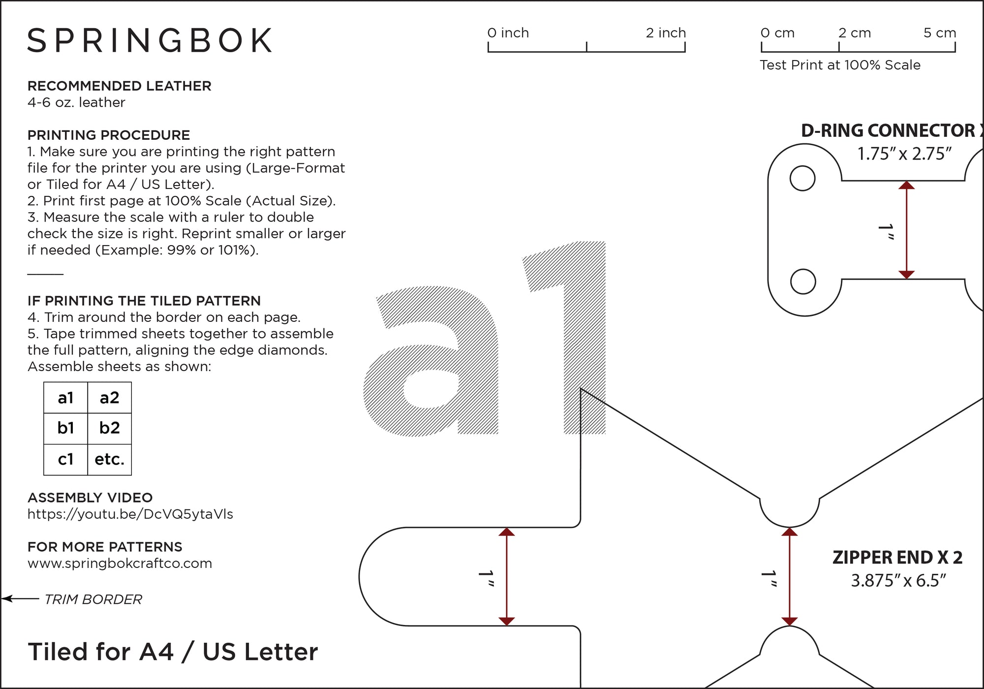 Leather Duffle Bag Pattern (No.25)