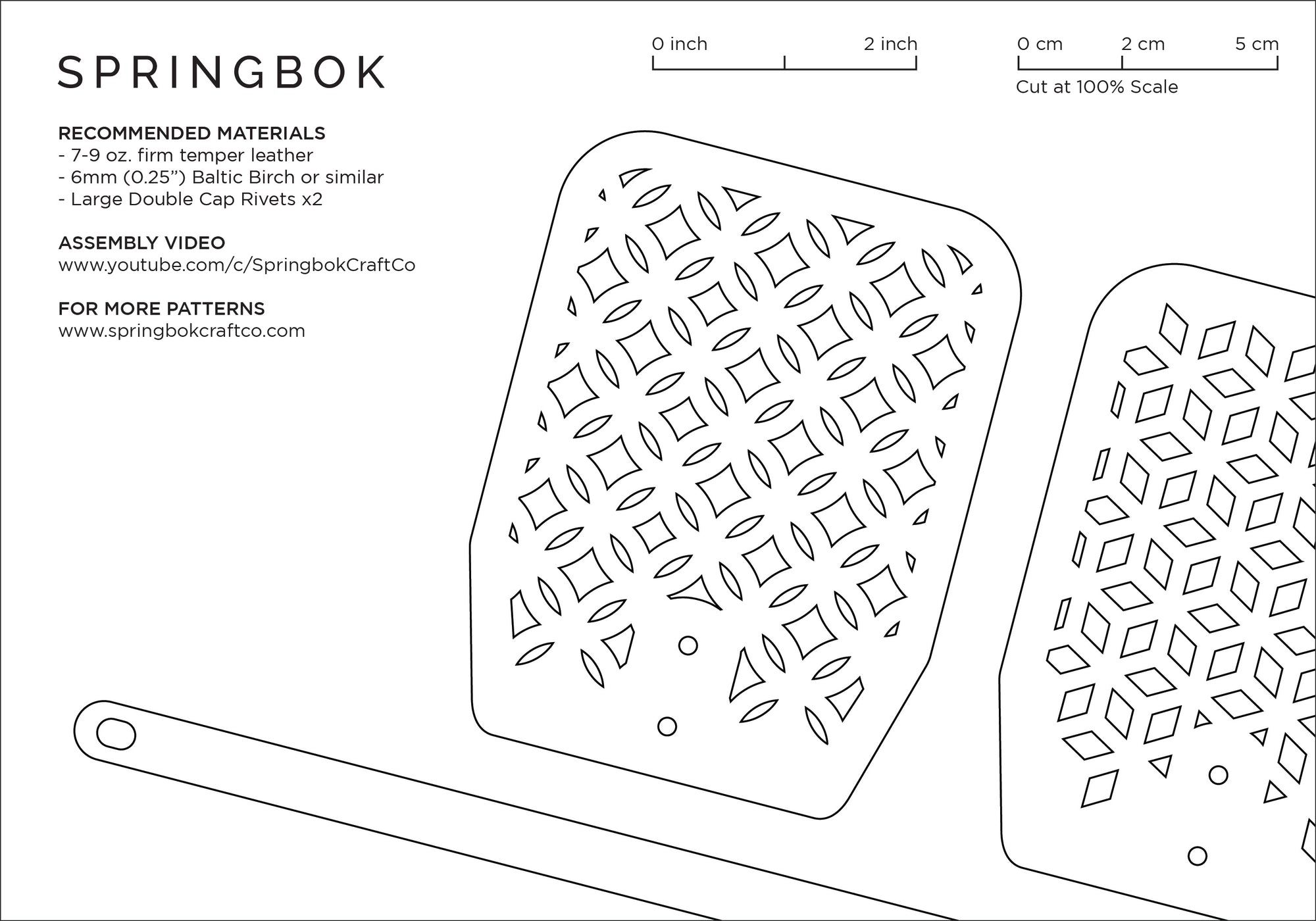 Leather Flyswatter Pattern (No.22)