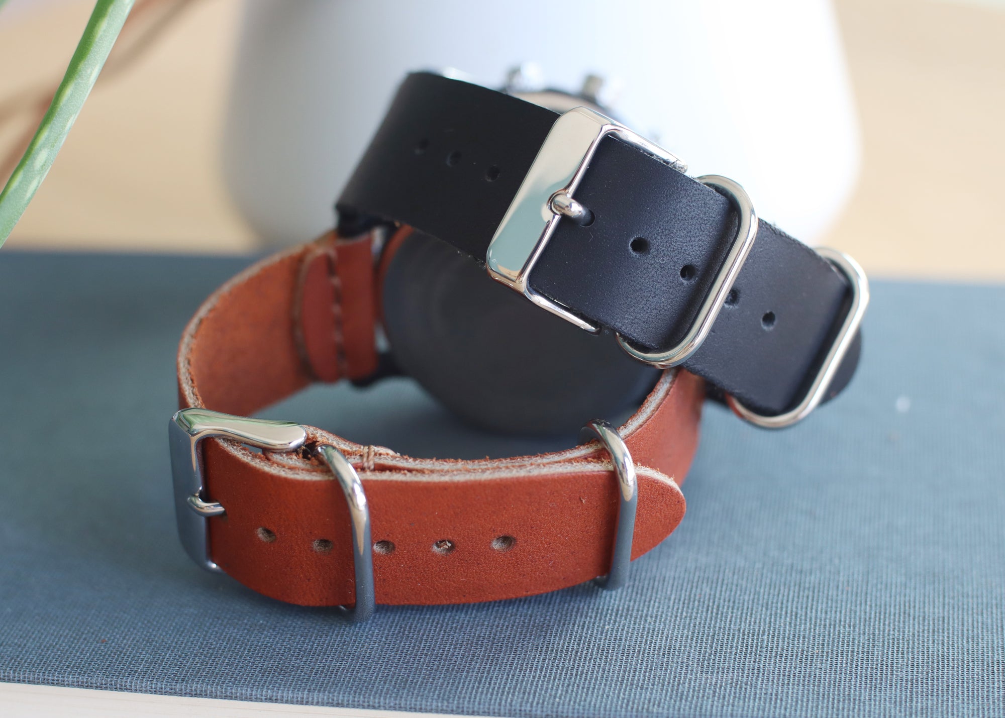 Minimalist 2-Piece Watch Strap - Springbok Craft Company