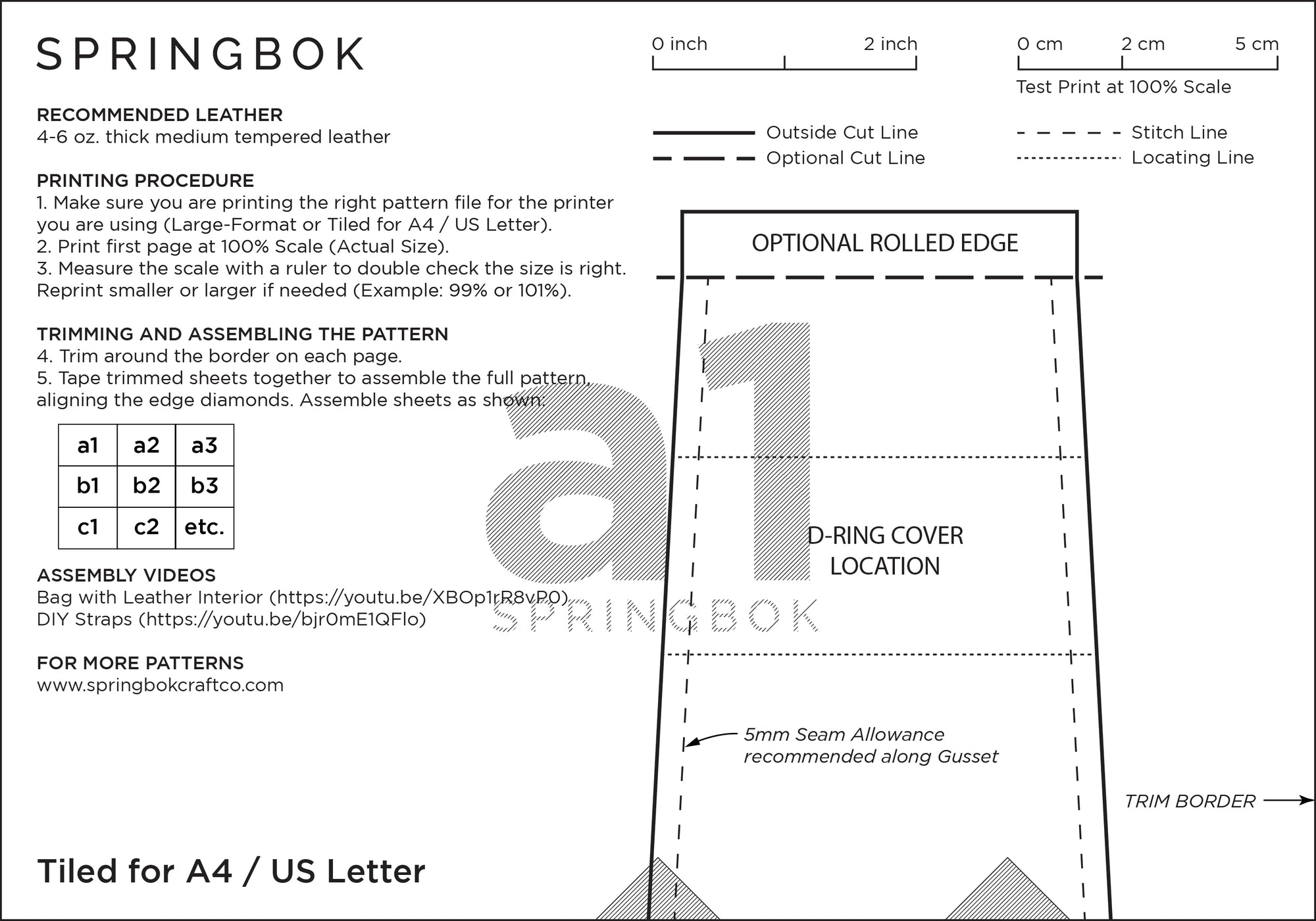 Messenger Bag Pattern (No.37)