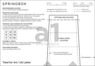 Messenger Bag Pattern (No.37)