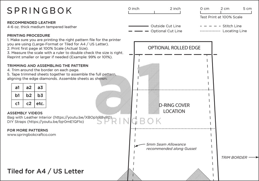 Messenger Bag Pattern (No.37)