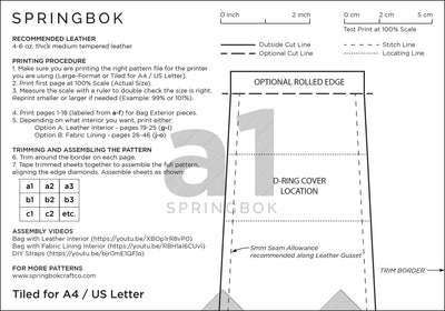 Messenger Bag Pattern (No.37)