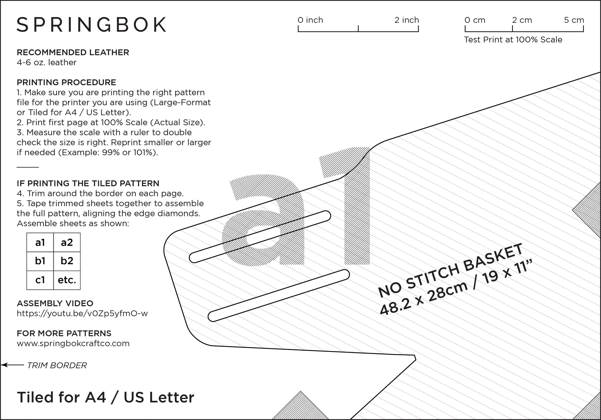 No Stitch Basket Pattern (No.15)