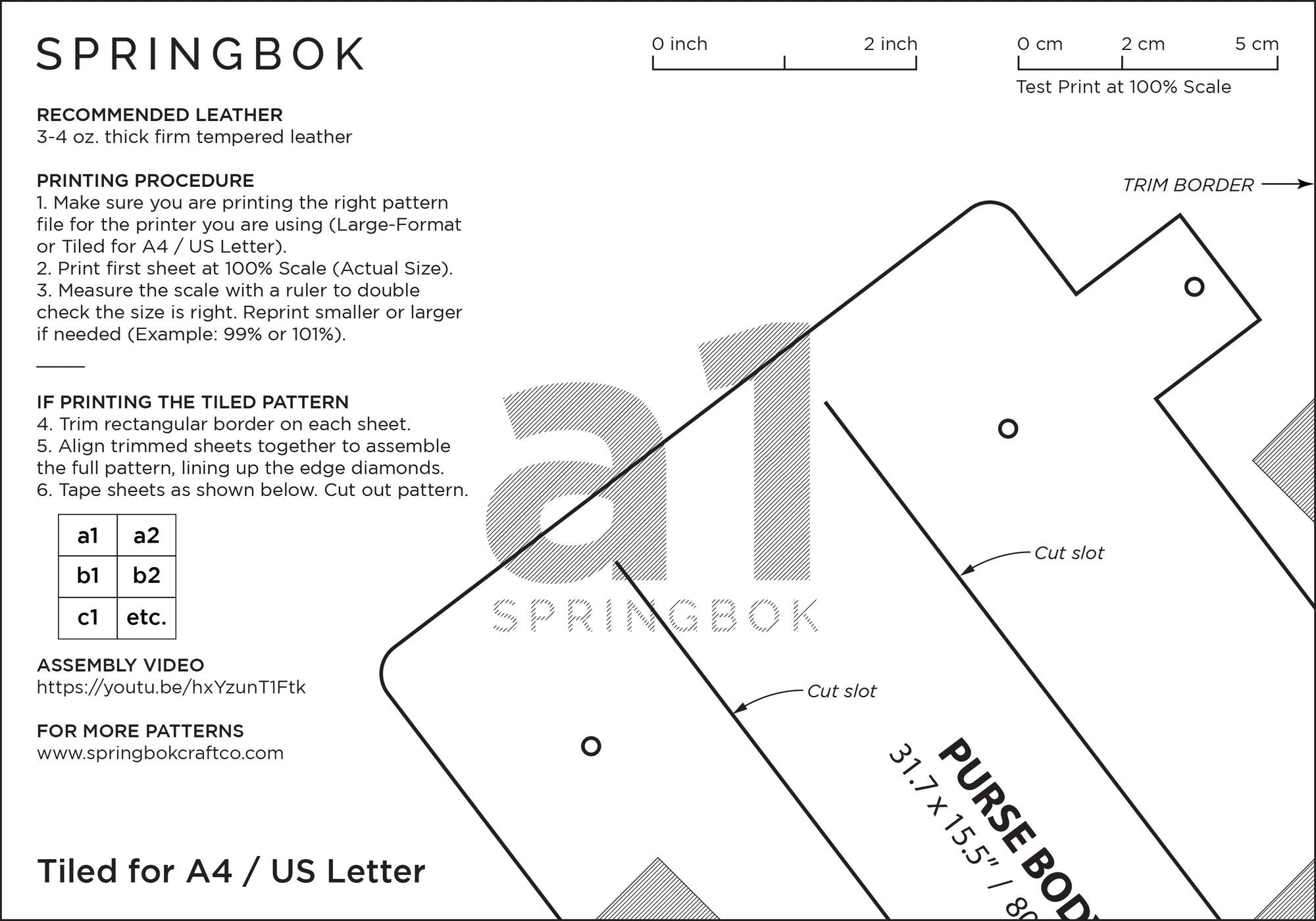No Stitch Purse Pattern (No.34)