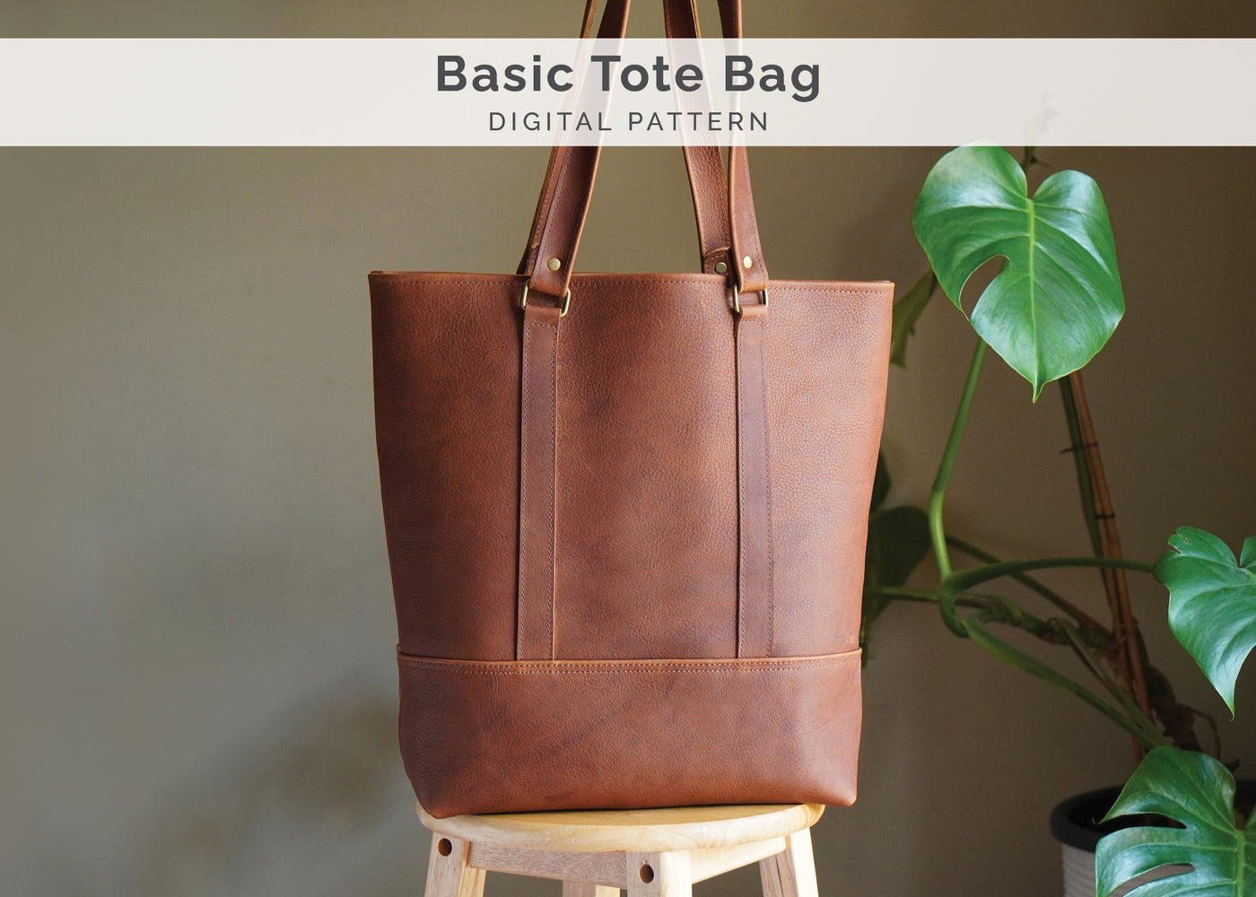 Leather Tote Bag Pattern (No.26)
