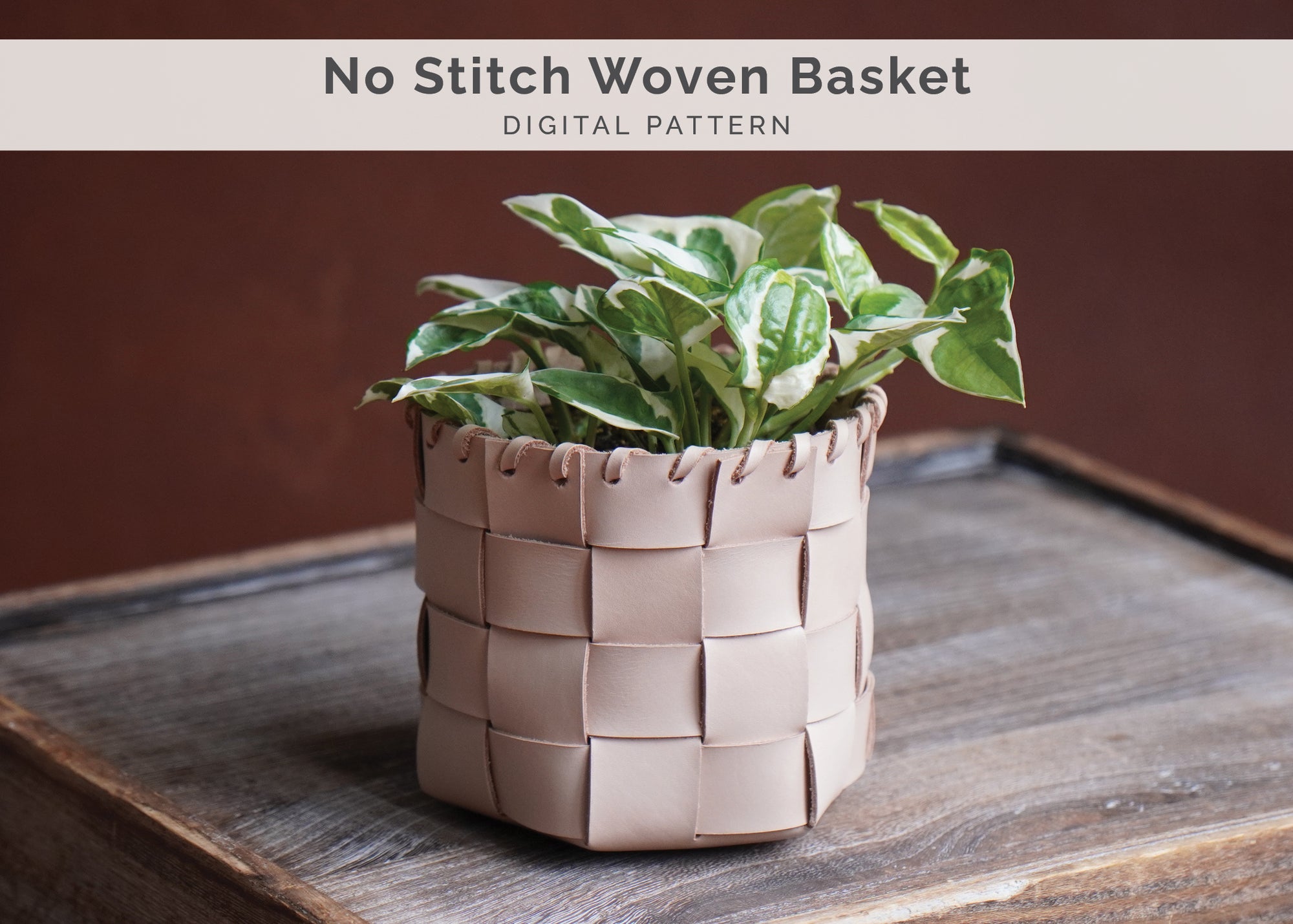 No Stitch Woven Basket Pattern (No.35)