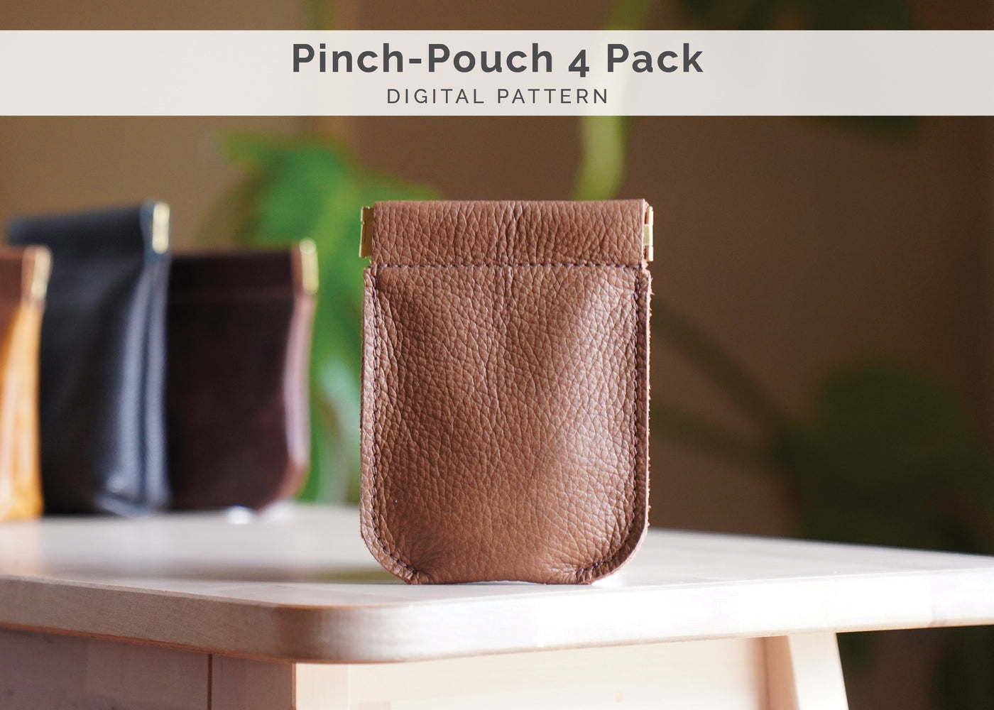 Leather Pinch Pouch Pattern Set (No.29)