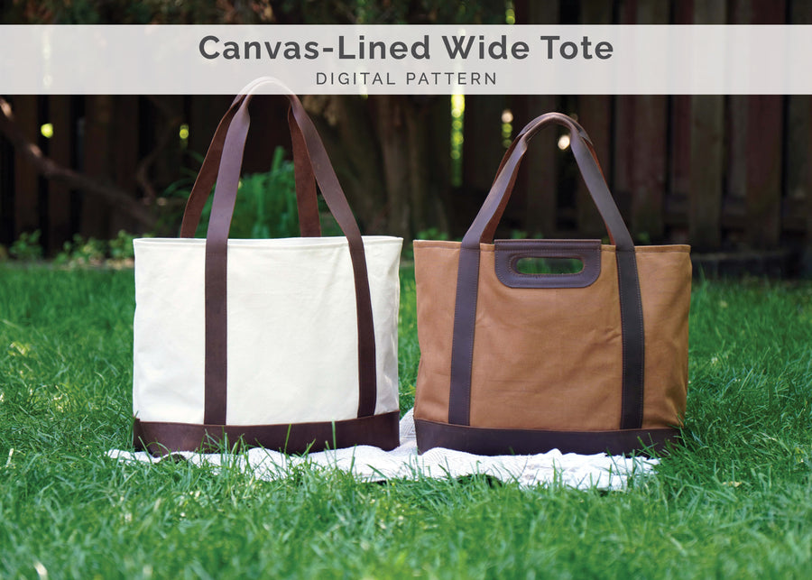 Wide Tote Bag Pattern (No.40)