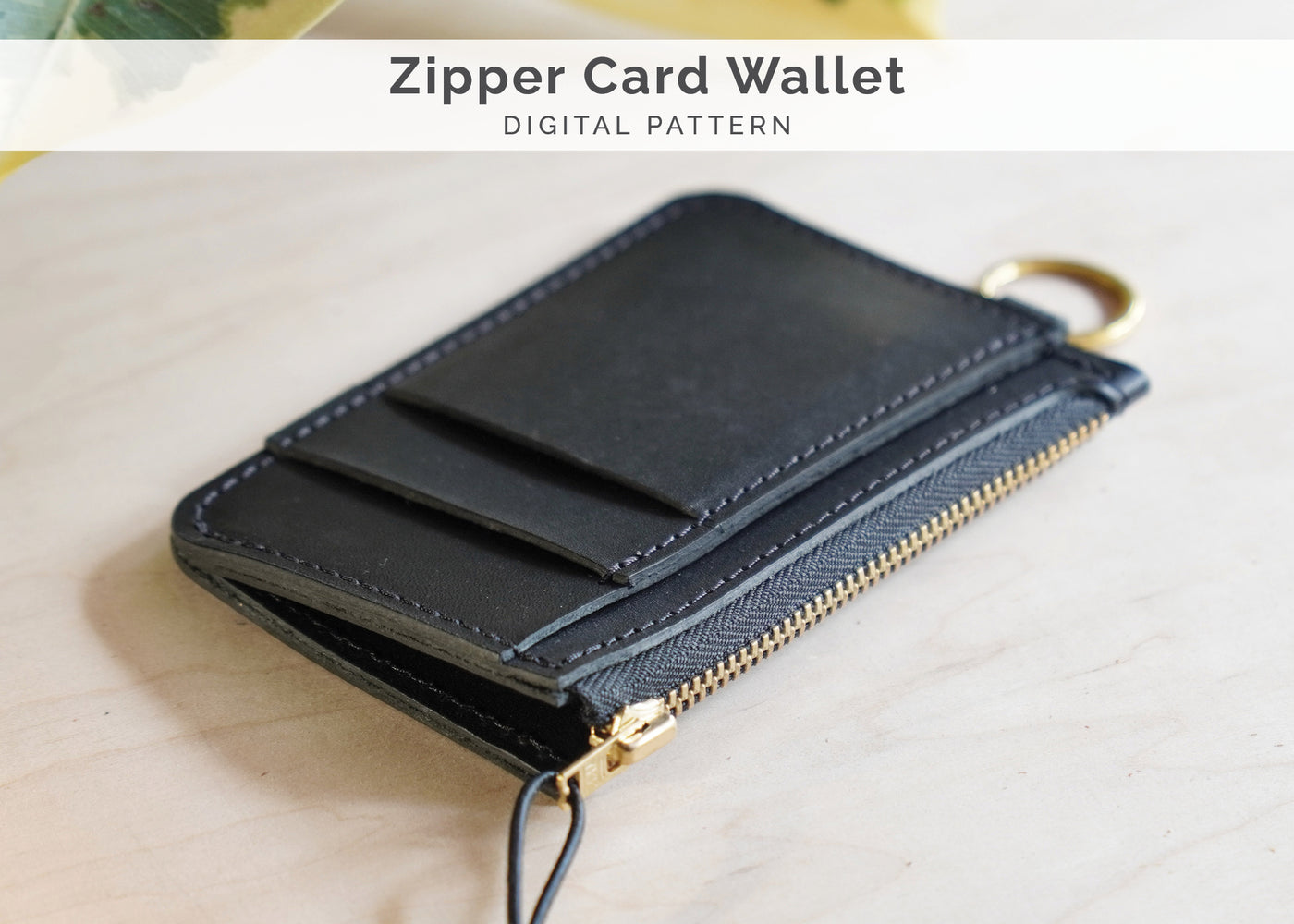 Zipper Card Wallet Pattern (No.28)