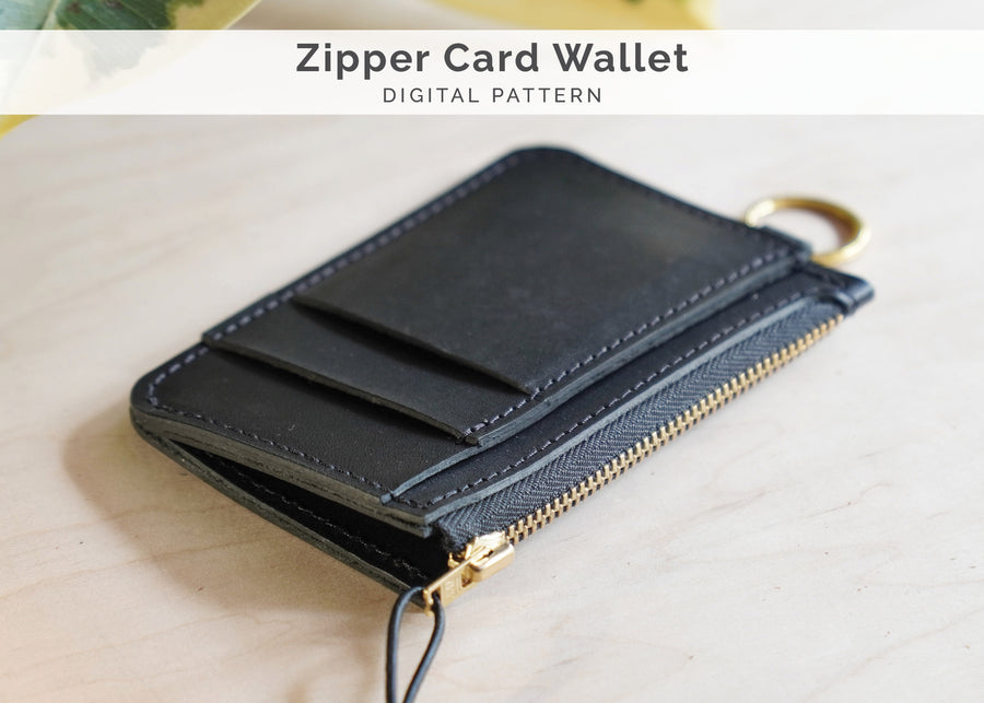 Zipper Card Wallet Pattern (No.28)
