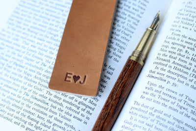 Corded Leather Bookmark