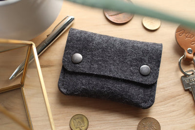 100% Wool Coin Pouch