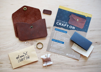 DIY Leather Coin Pouch Kit