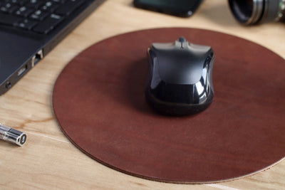 Leather Mousepad - Circle