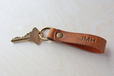 Leather Keychain - Two Sided