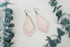 Leather Earrings: Layered Drop Leaf C