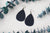 Leather Earrings: Teardrop A