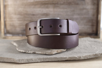 Men's Leather Belt - 1.5"