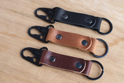 Tactical Leather Keychain