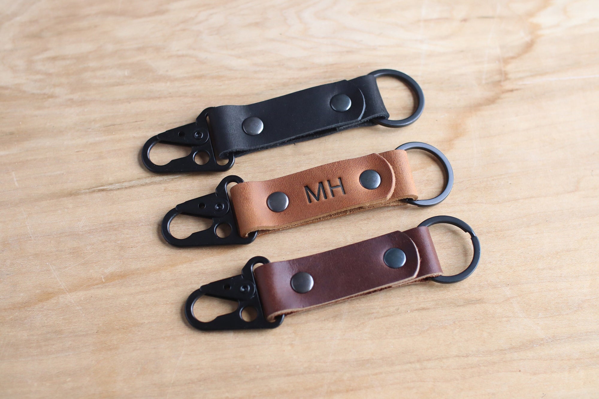 Tactical Leather Keychain