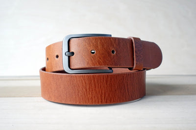 Men's Leather Belt - 1.5"